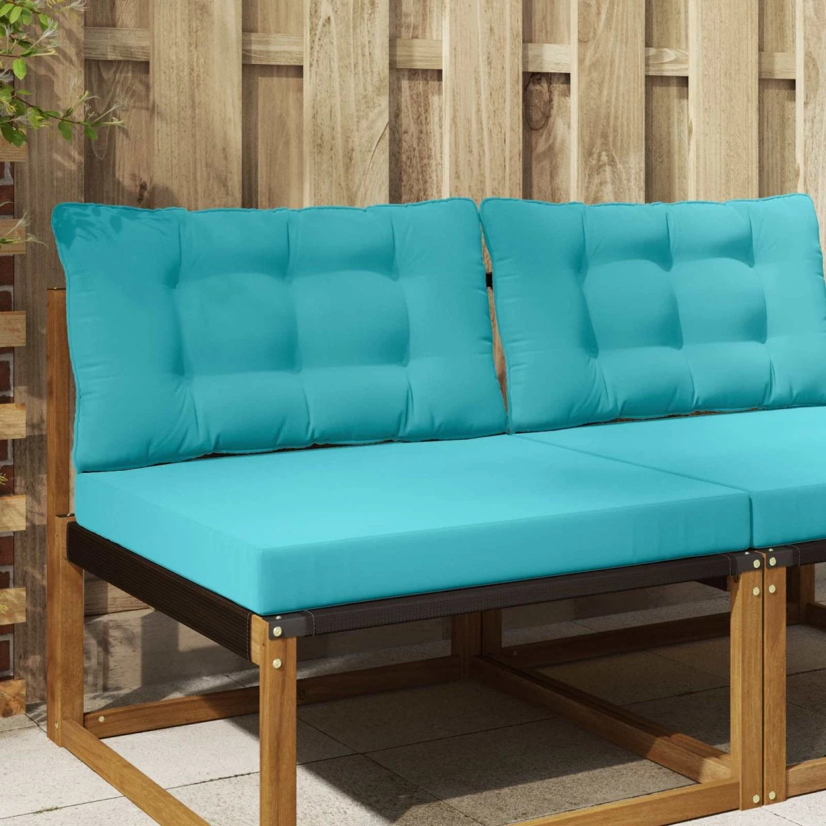 vidaXL Udendørs Sofa Pude Turkis, 80 x 68,5 cm