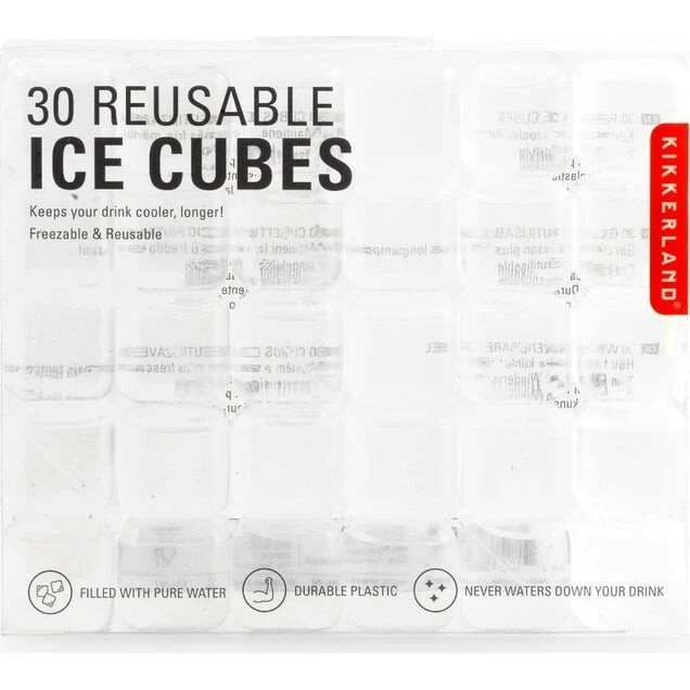 Kikkerland Genanvendelige Klare Isterninger 30 stk