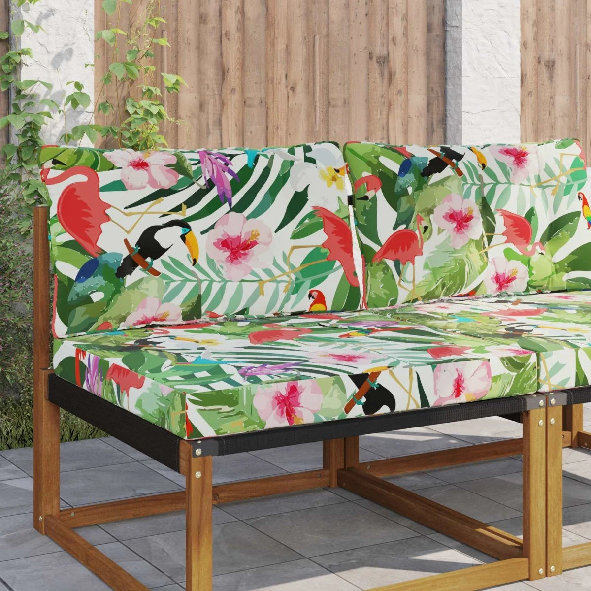 vidaXL Udendørs Sofapude i Polyester, Farverig, 80 x 68,5 cm