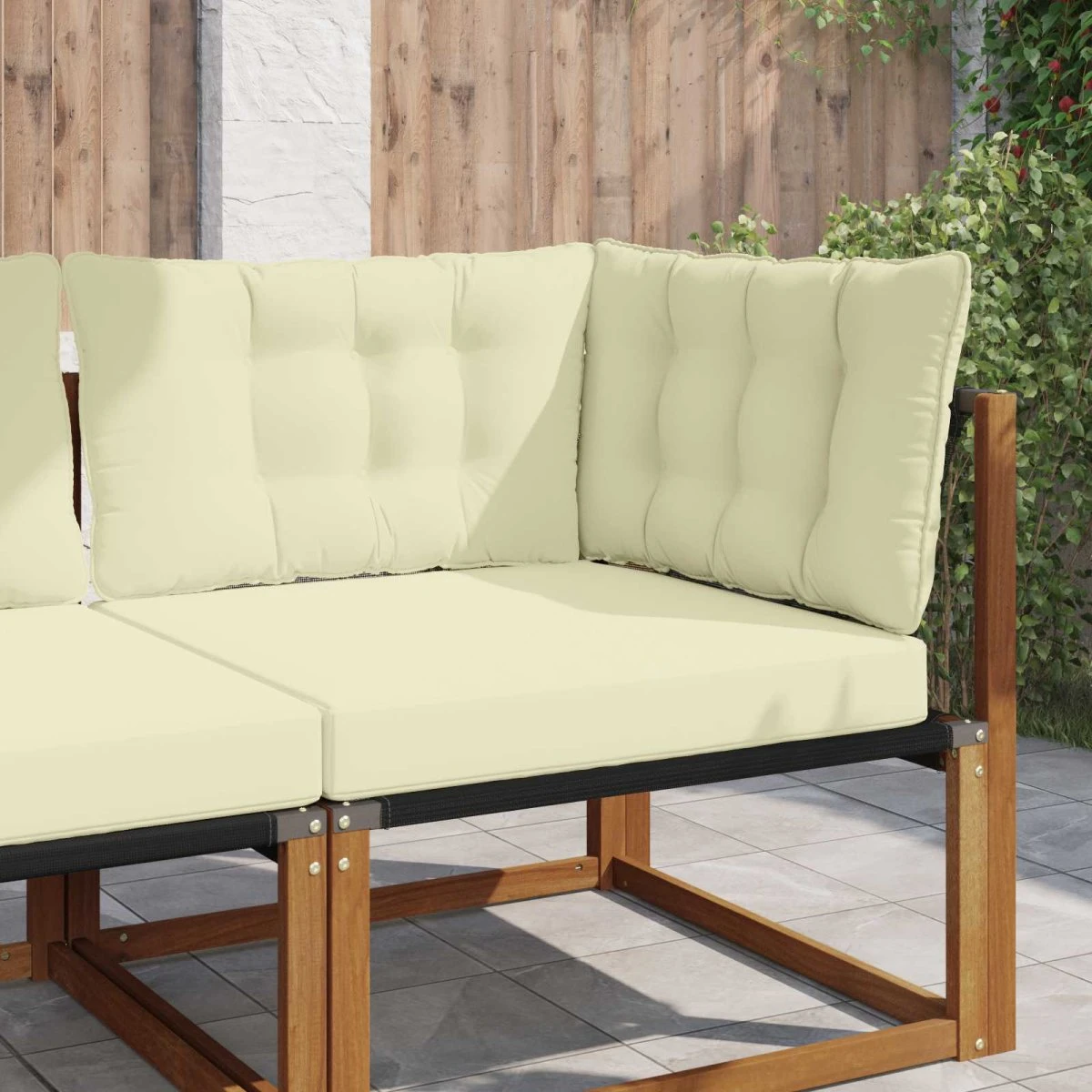 vidaXL Udendørs Sofa Pude, Cremefarvet, 68,5 x 68,5 cm