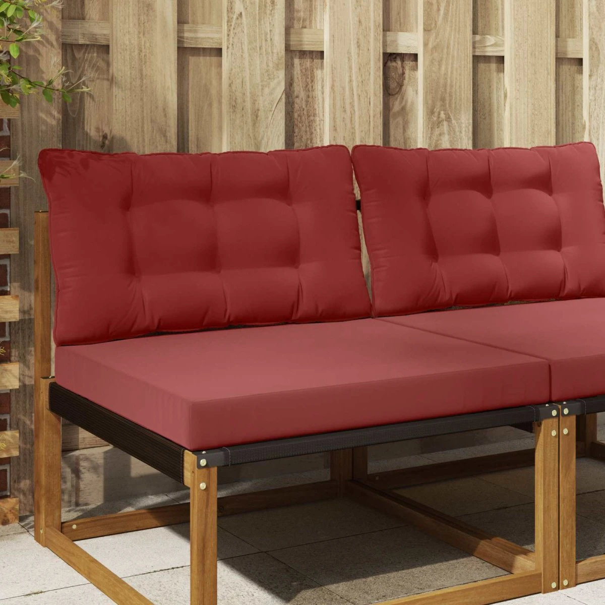 vidaXL Udendørs Sofa Pude Vinrød 80 x 68,5 cm