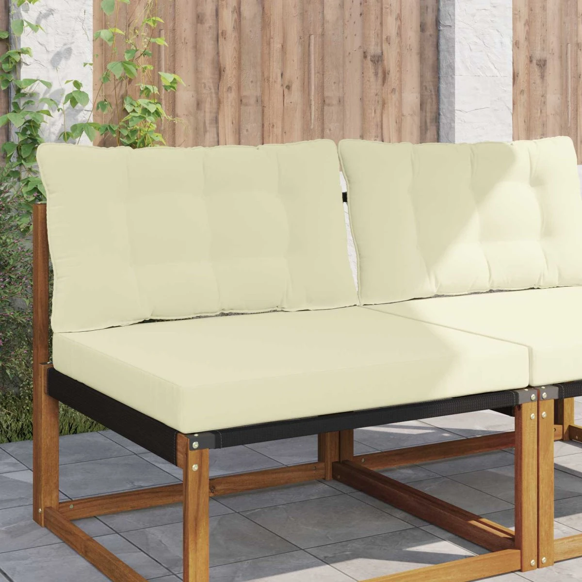 vidaXL Udendørs Sofa Pude Cremefarvet 80 x 68,5 cm