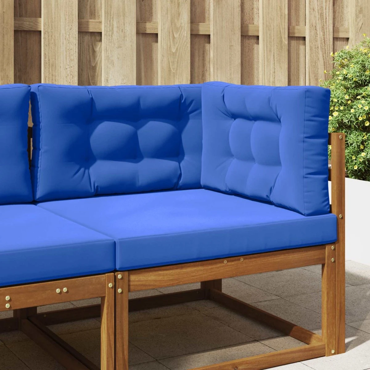 vidaXL Udendørs Sofa Pude 3 dele - Kongelig blå 80 x 80 cm