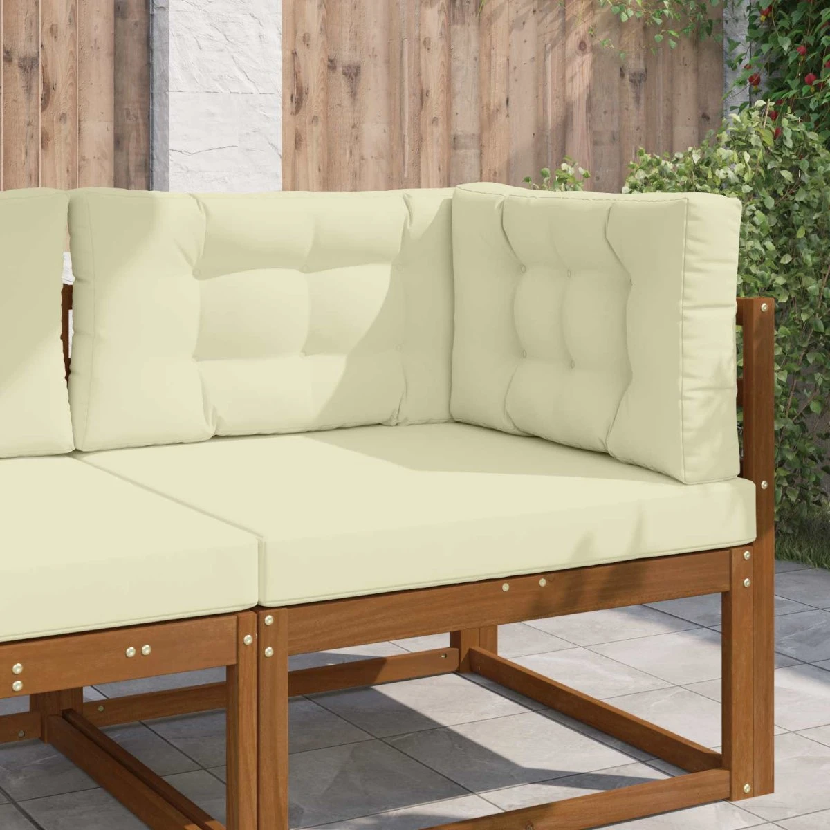 vidaXL Udendørs Sofa Pude Cremefarvet 80 x 80 cm