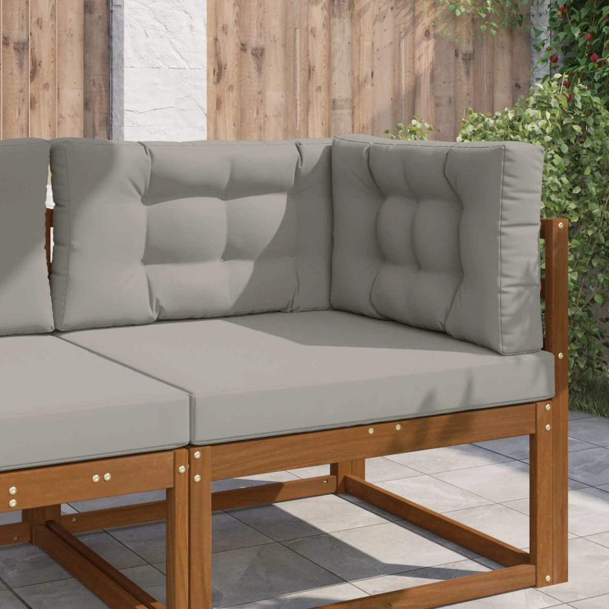 vidaXL Udendørs Sofa Pude Grå 80 x 80 cm