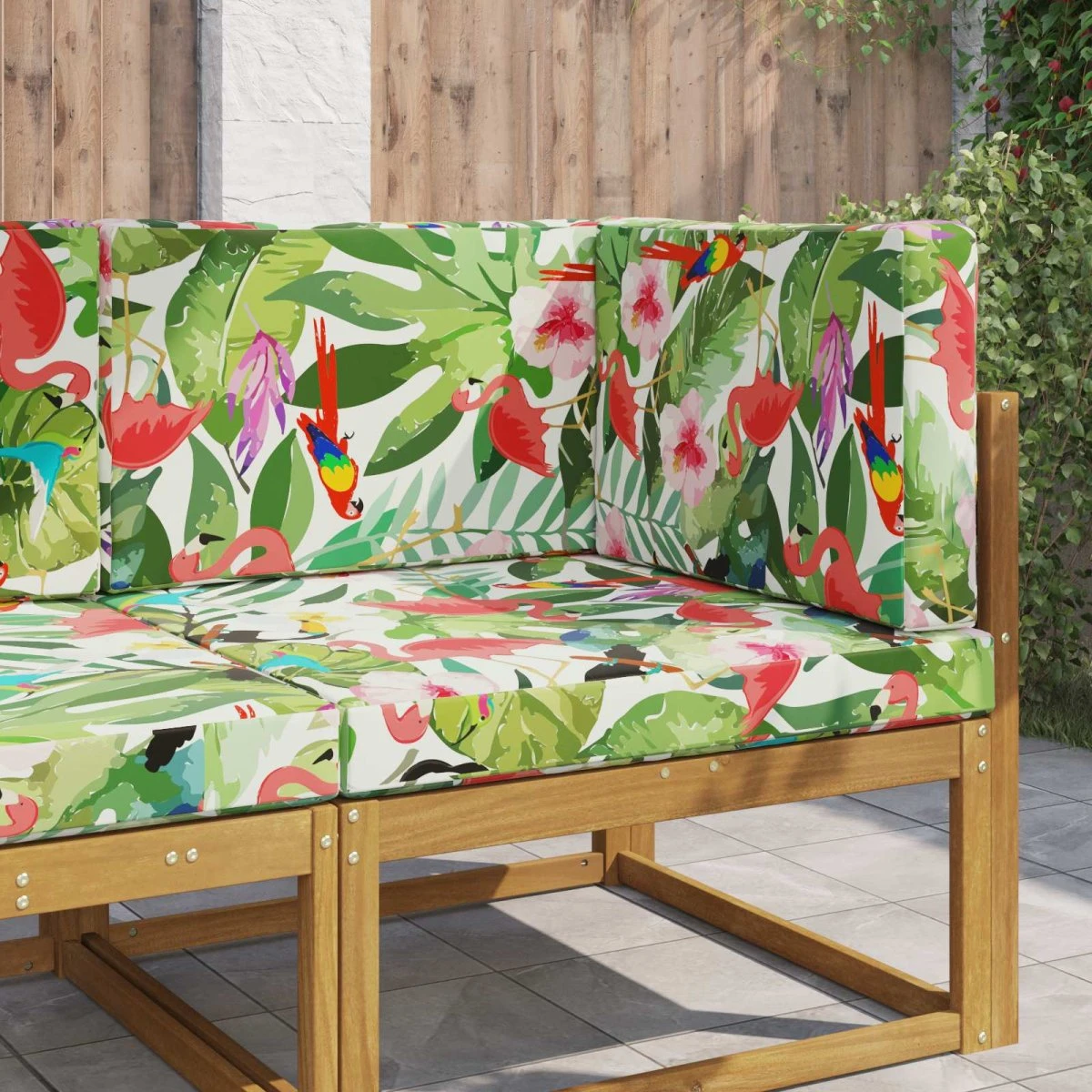 vidaXL Udendørs Sofa Pude Polyester Farverig 80 x 80 cm