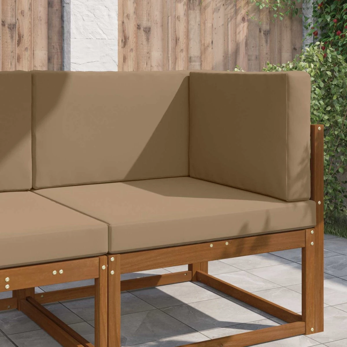vidaXL Udendørs Sofa Pude Gråbrun 80 x 80 cm
