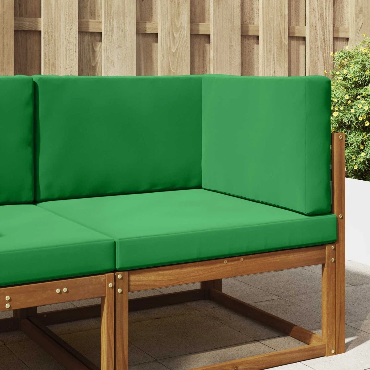 vidaXL Udendørs Sofa Pude Grøn 80 x 80 cm