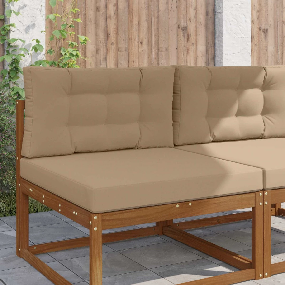 vidaXL Udendørs Sofa Pude Gråbrun 80 x 80 cm