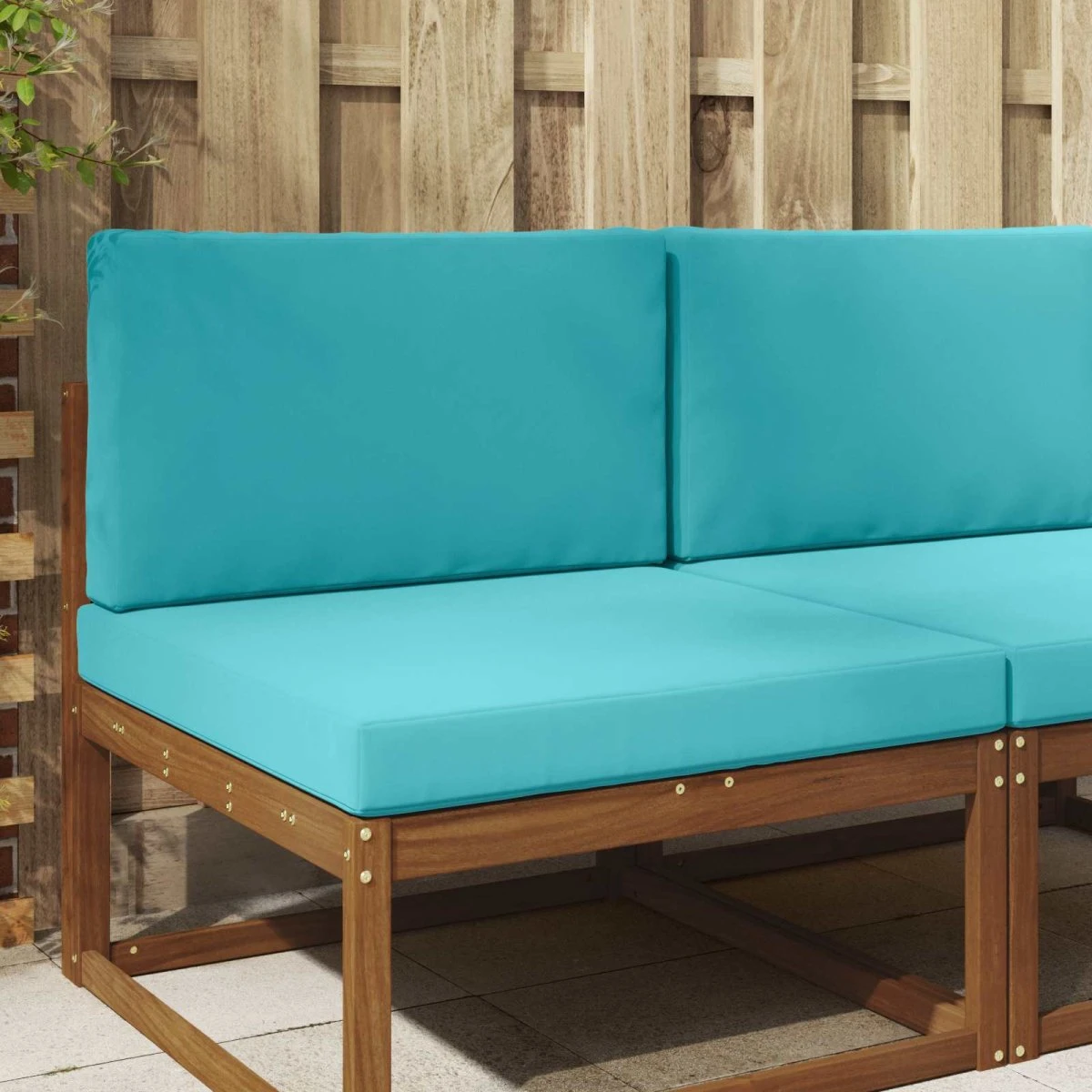 vidaXL Udendørs Sofa Pude, Turkis, 80 x 80 cm