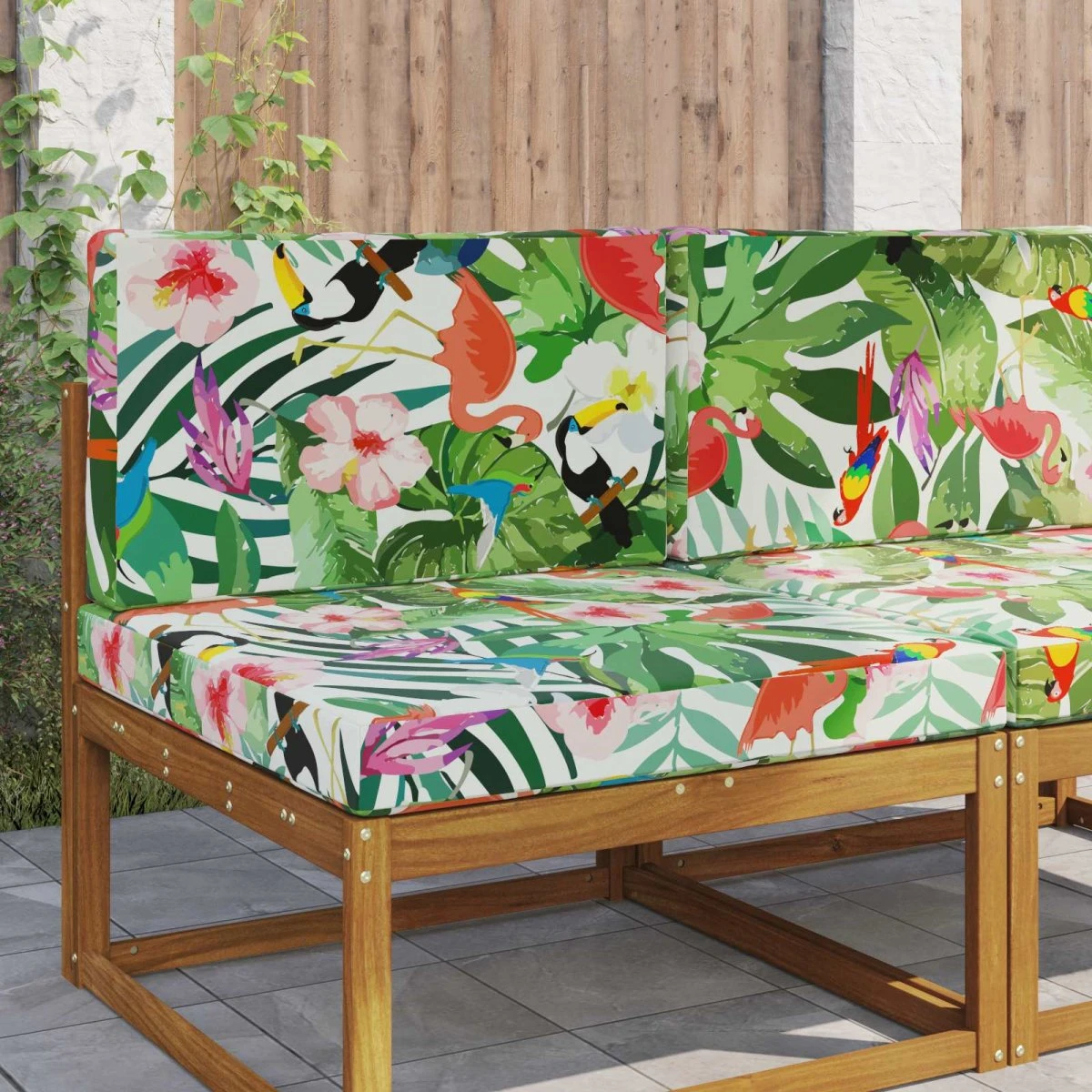 vidaXL Udendørs Sofa Pude, Farverig Polyester, 80 x 80 cm