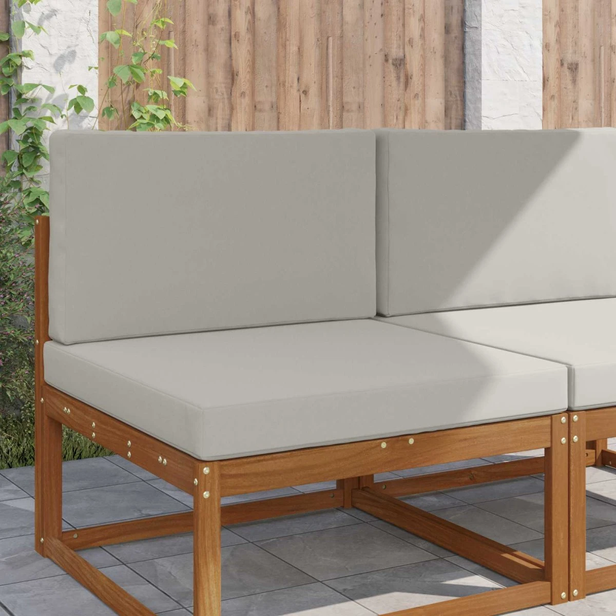 vidaXL Udendørs Sofa Pude Grå 80 x 80 cm