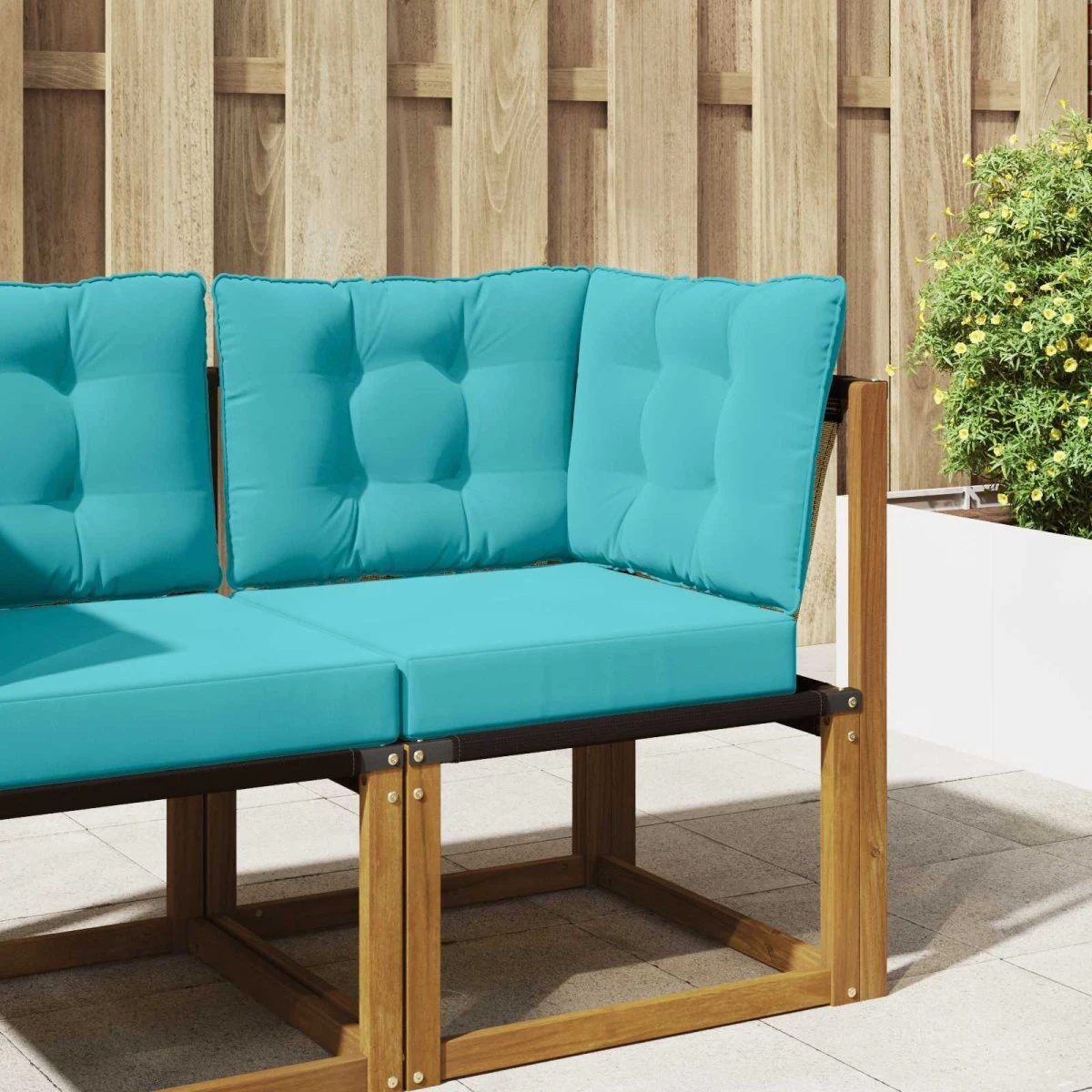 vidaXL Udendørs Sofa Pude, Turkis, 50,5 x 50,5 cm