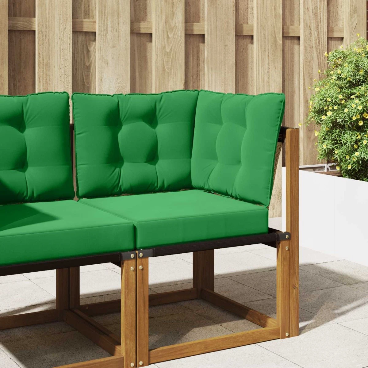 vidaXL Udendørs Sofa Pude Grøn 50,5 x 50,5 cm - 3 dele