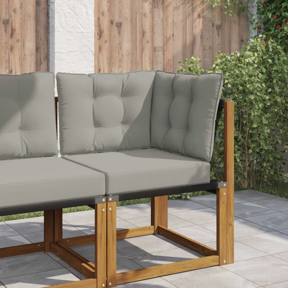 vidaXL Udendørs Sofa Pude, Grå Polyester, 50,5 x 50,5 cm