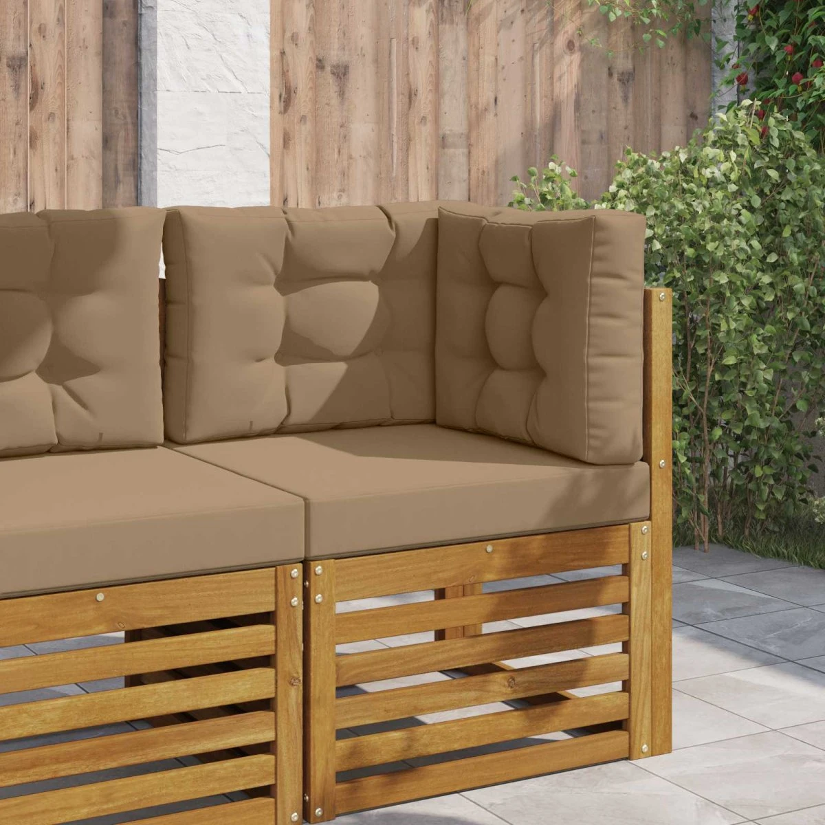 vidaXL Udendørs Sofa Pude Gråbrun 60 x 60 cm