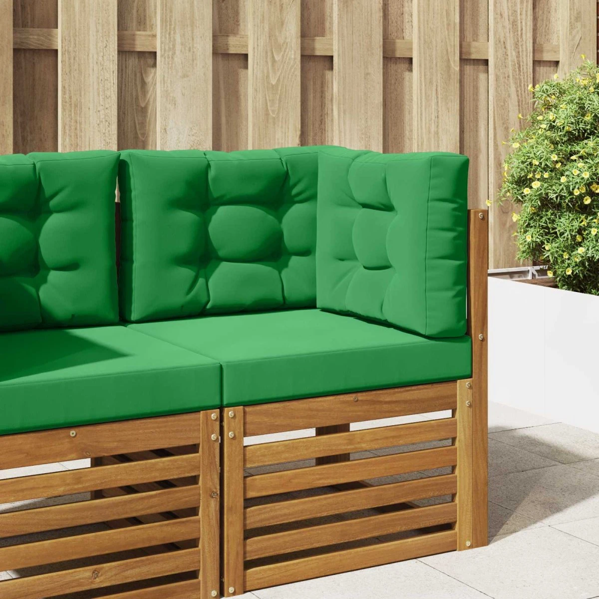 vidaXL Udendørs Sofa Pude Grøn 60 x 60 cm