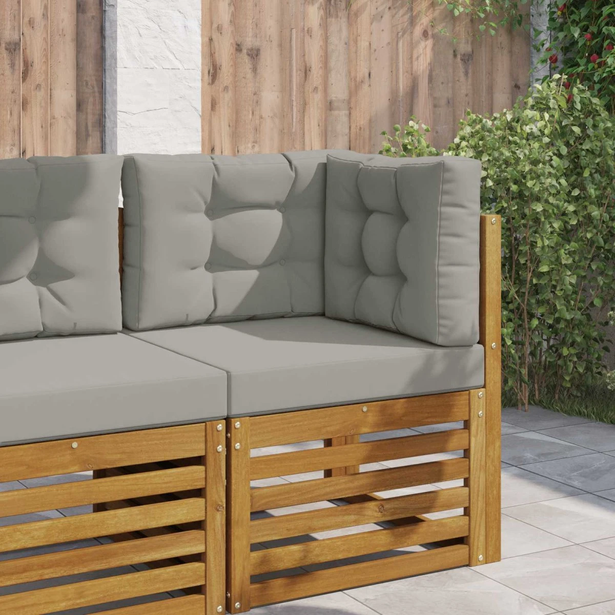 vidaXL Udendørs Sofa Pude, Grå, 60 x 60 cm