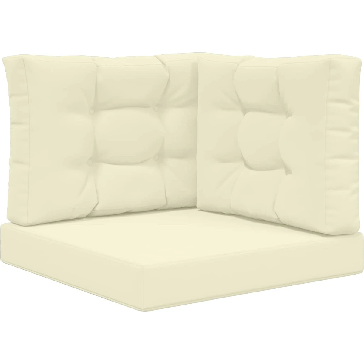 vidaXL Udendørs Sofa Pude, Cremefarvet, 60 x 60 cm