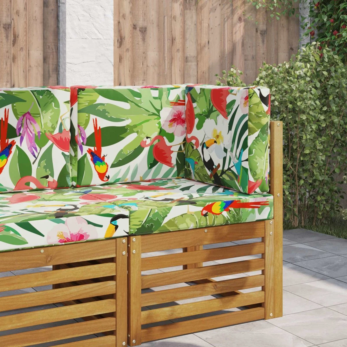 vidaXL Udendørs Sofa Pude Polyester Farverig 60 x 60 cm