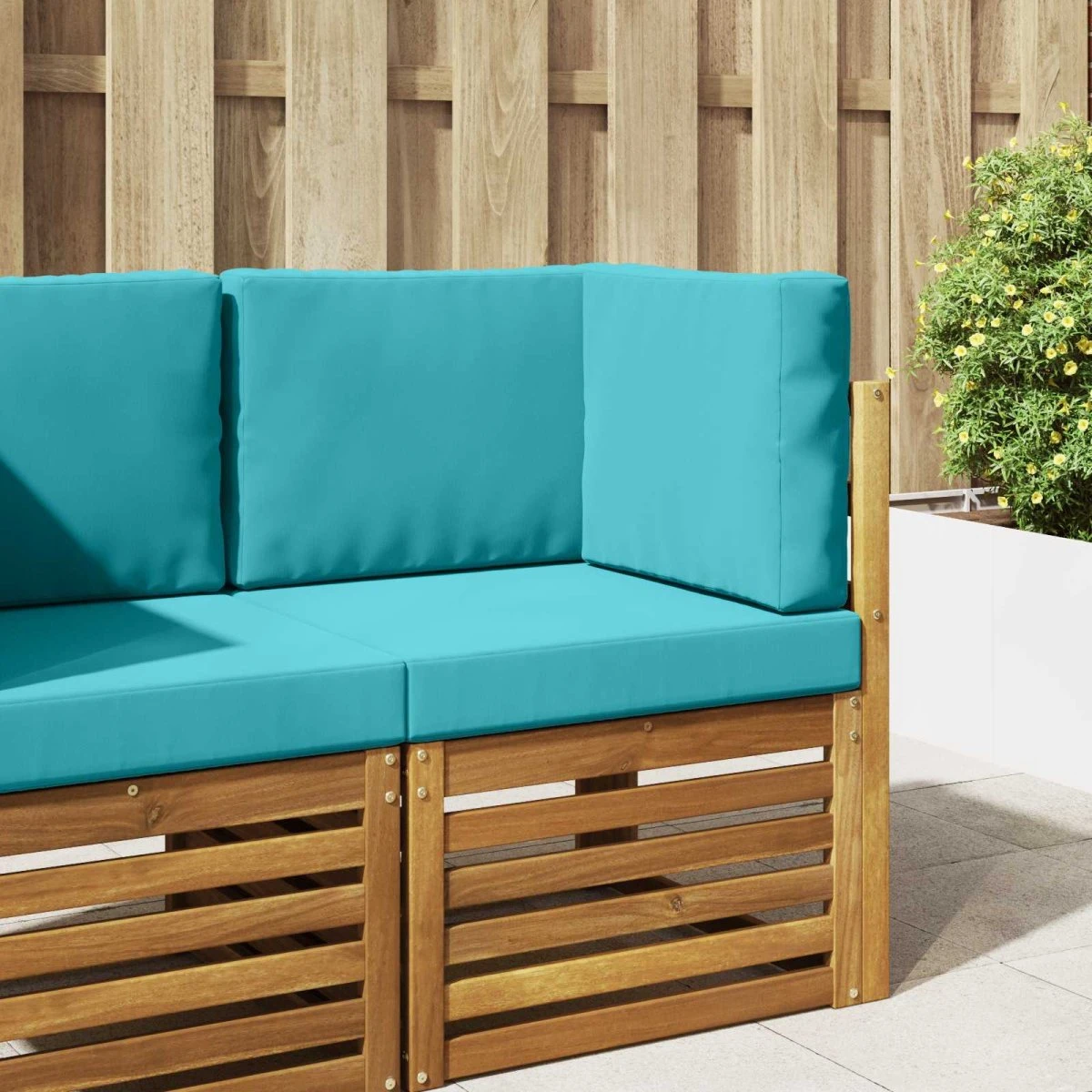 vidaXL Udendørs Sofa Pude Turkis 60 x 60 cm