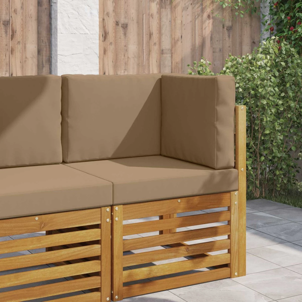 vidaXL Udendørs Sofa Pude Gråbrun 60 x 60 cm