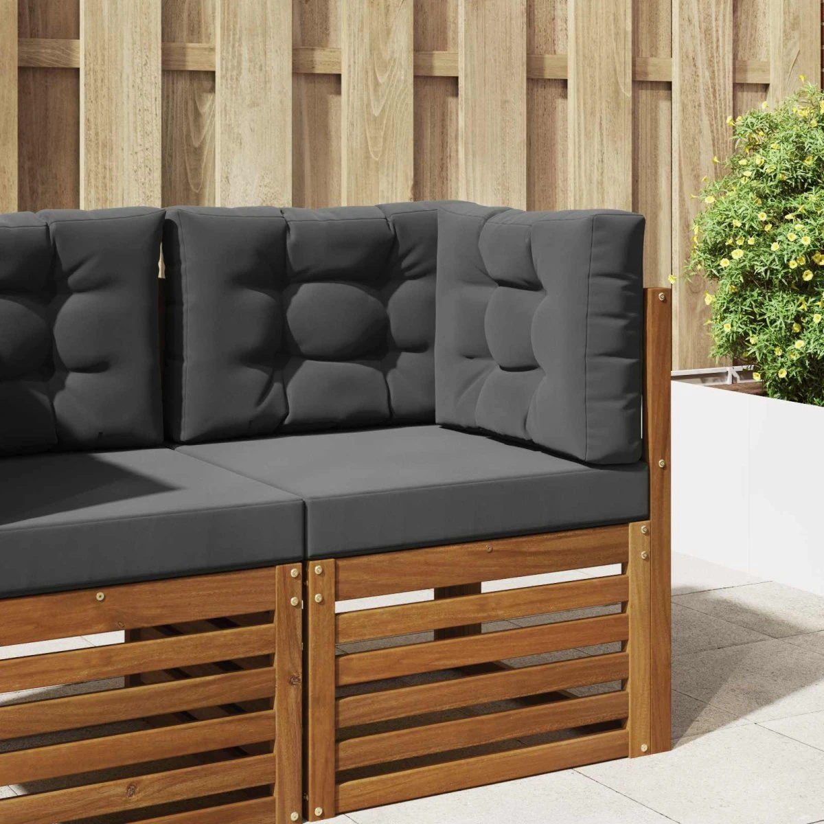 vidaXL Udendørs Sofa Pude Antracit 60 x 60 cm - 3 dele