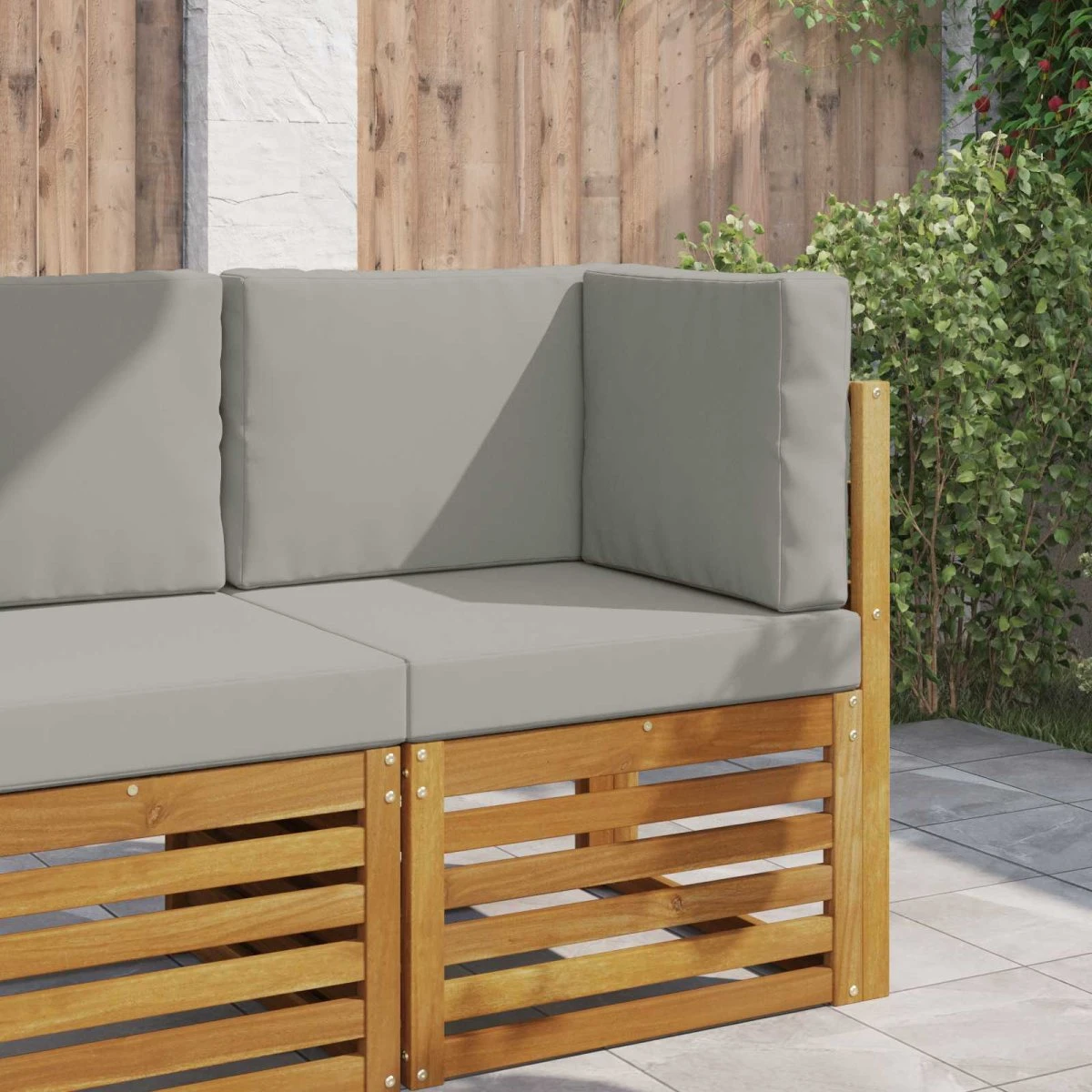 vidaXL Udendørs Sofa Pude Grå 60 x 60 cm