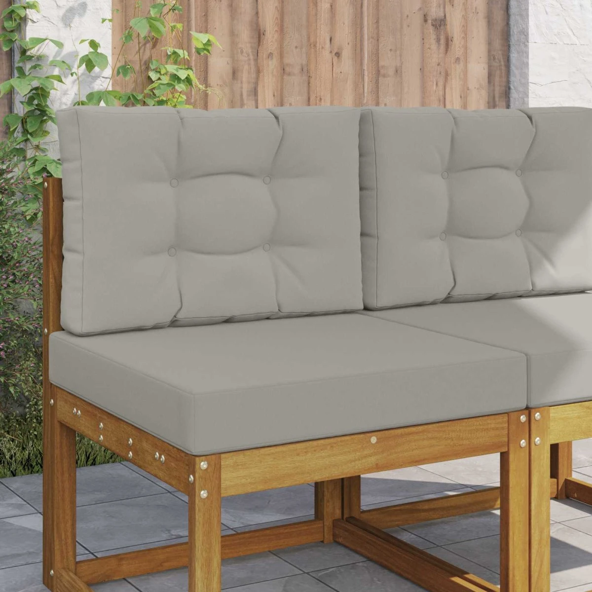 vidaXL Udendørs Sofa Pude Grå 60 x 60 cm