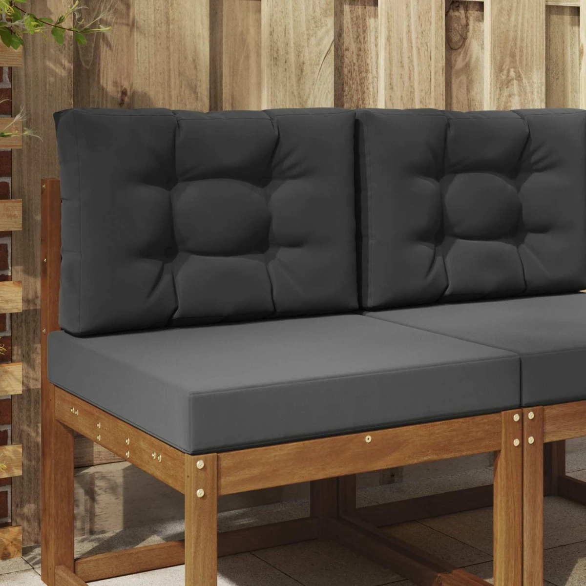 vidaXL Udendørs Sofa Pude Antracit 60 x 60 cm