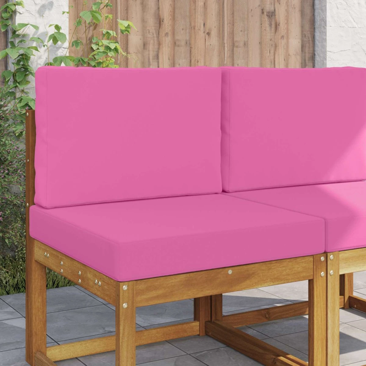 vidaXL Udendørs Sofa Pude Lyserød 60 x 60 cm