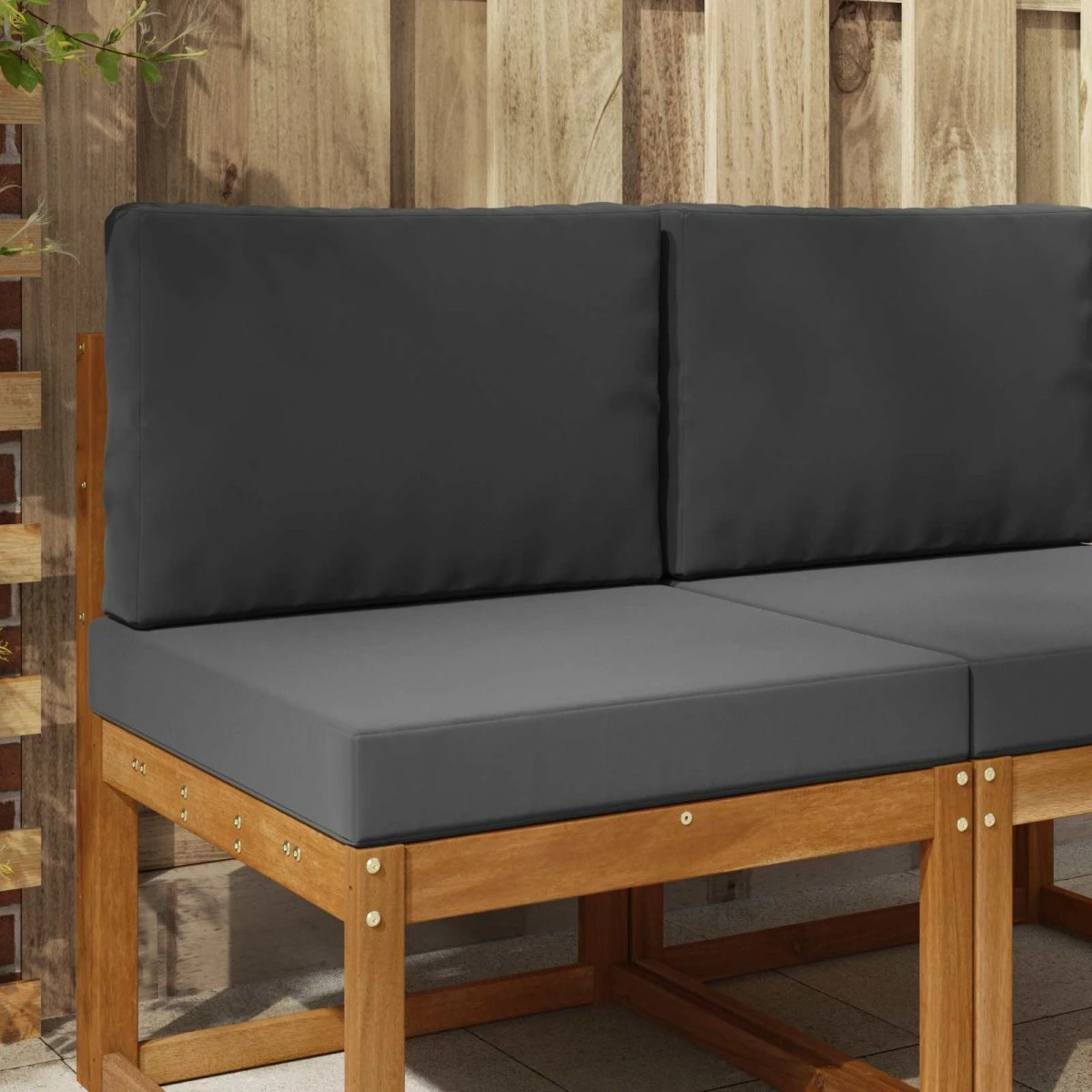 vidaXL Udendørs Sofa Pude Antracit 60 x 60 cm