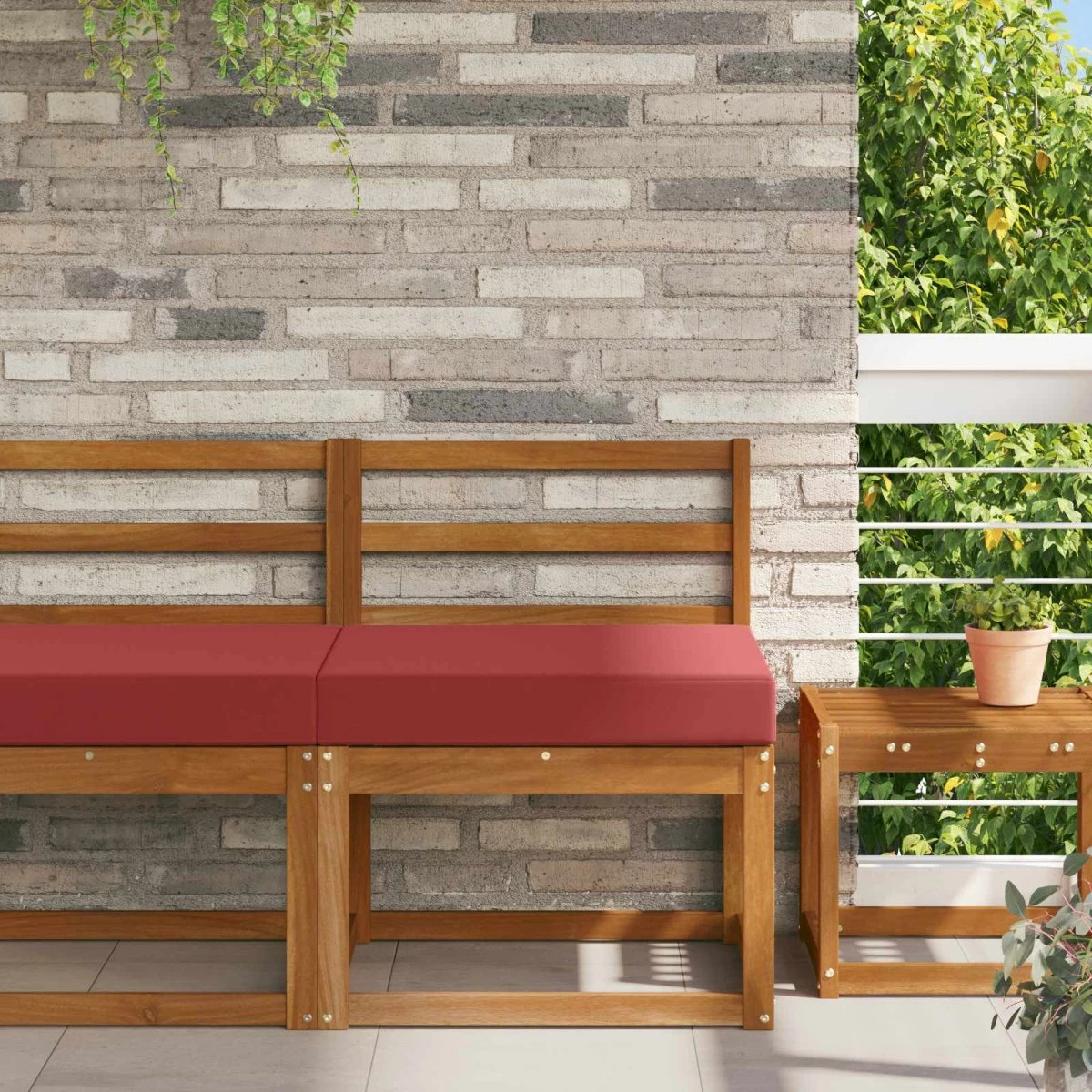 vidaXL Udendørs Sofa Pude Vinrød 60 x 60 cm