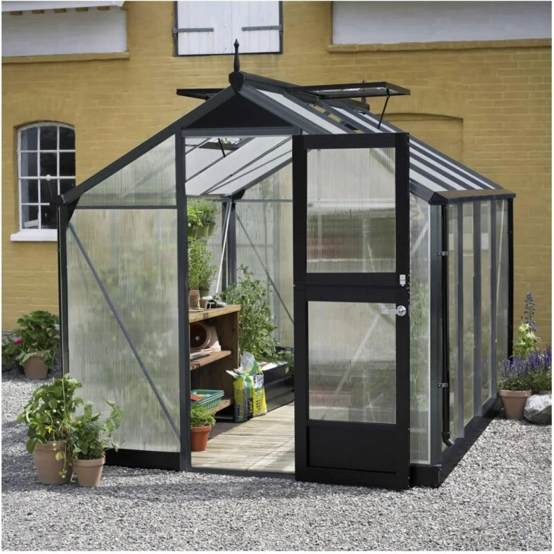 Juliana Compact 8,2 m2 10 mm polycarbonat - Antracit (ekskl. sokkel)