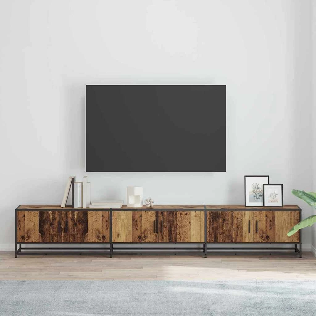 vidaXL TV-bord i gammelt træ - 240 x 35 x 41 cm