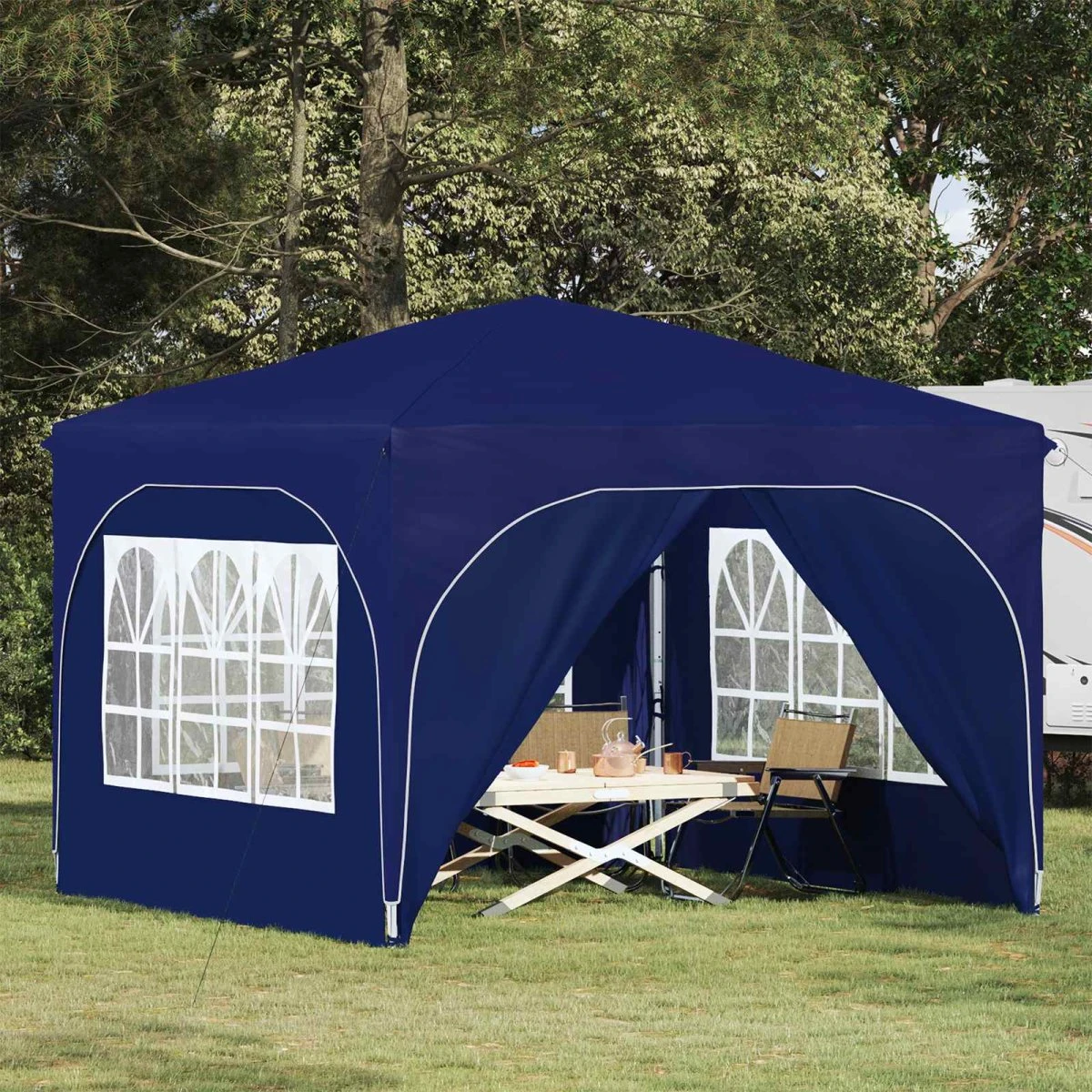 vidaXL Pop-up Festtelt 290 x 290 x 245 cm - Blå