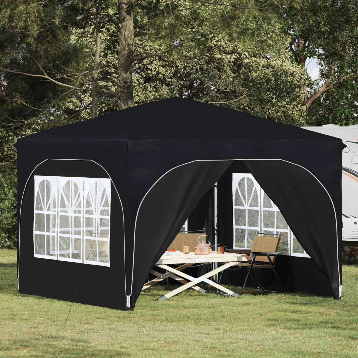 vidaXL Pop-up Festtelt 290 x 290 x 245 cm - Antracit