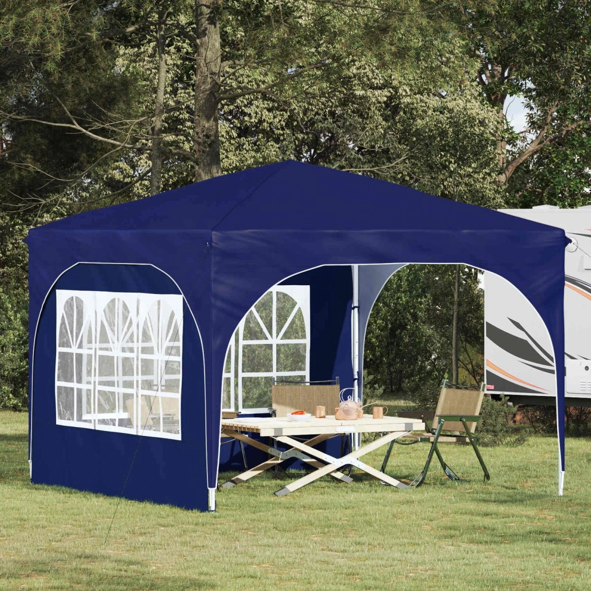 vidaXL Pop-up Festtelt 290 x 290 x 245 cm - Blå