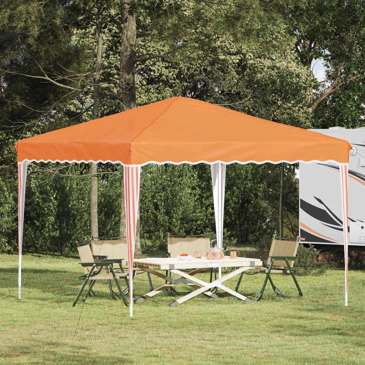vidaXL Pop-up Festtelt 288 x 288 x 245 cm - Orange