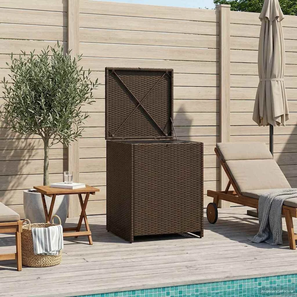 vidaXL Pude kasse 55 x 55 x 69 cm i polyrattan