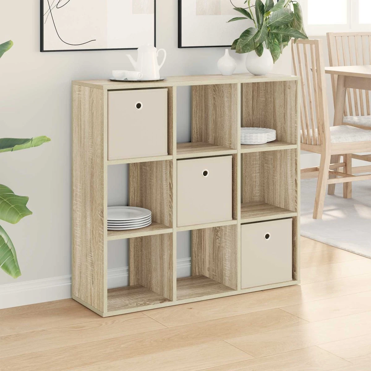 vidaXL Sideboard Sonoma Eg - 88,5 x 29 x 84,5 cm