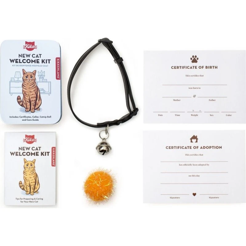 Kikkerland Velkomstsæt til Ny Kat i Metaldåse