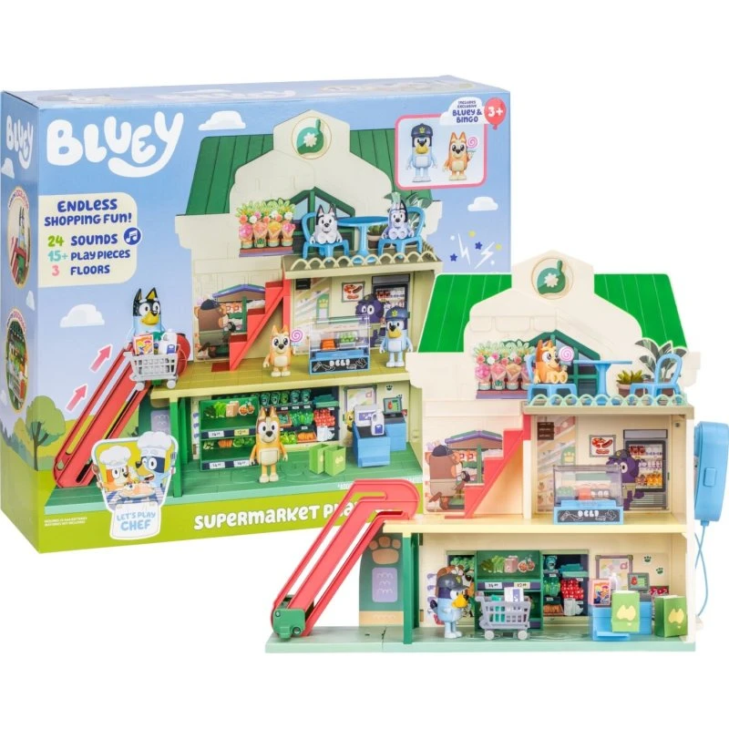Bluey Supermarked Legesæt - Supermarket Playset