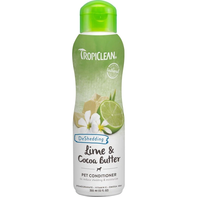 TropiClean Lime & Cocoa Butter DeShedding Conditioner 355 ml