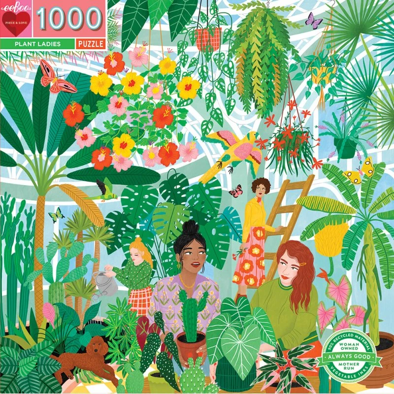 eeBoo Puslespil 1000 brikker – Plant Ladies