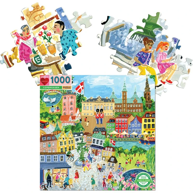 eeBoo Puslespil 1000 brikker – København
