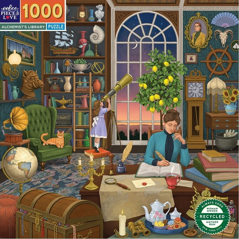 eeBoo Puslespil 1000 brikker – Alchemist's Library