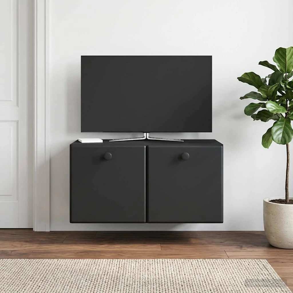 vidaXL Væghængt TV-skab 59,5 x 31 x 30 cm - Sort