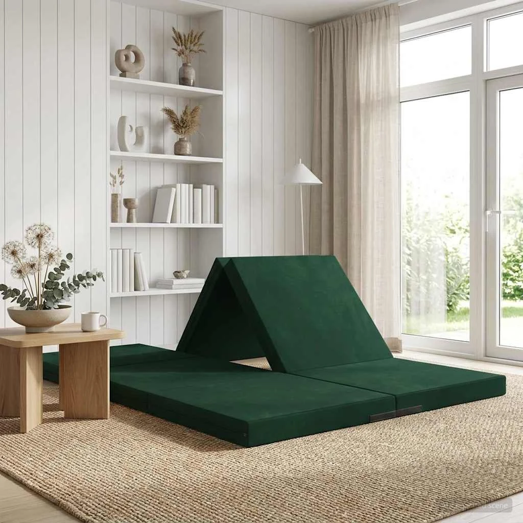 vidaXL Samlebar Sofa Seng 70x67x48 cm - Mørkegrøn