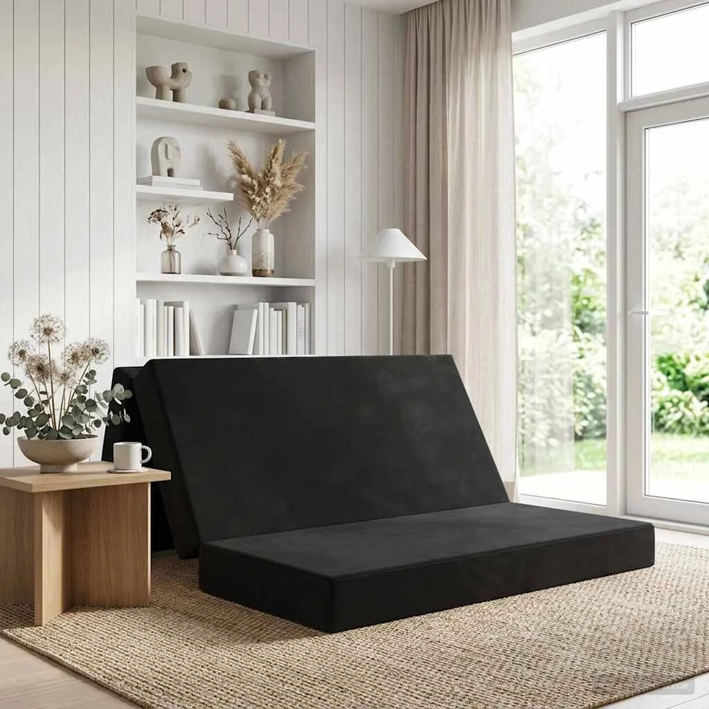 vidaXL Samlebar Sofa Seng 160 x 67 x 45 cm - Sort